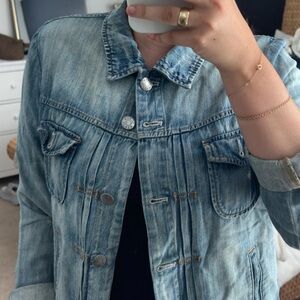 Anthropologie light Blue Denim Jacket